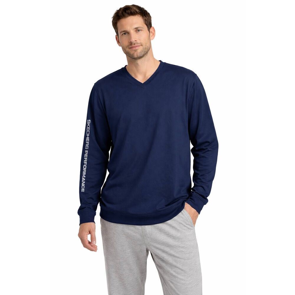 Skechers Performance Go Golf Navy Blue Pullover Windbreaker Size XXL